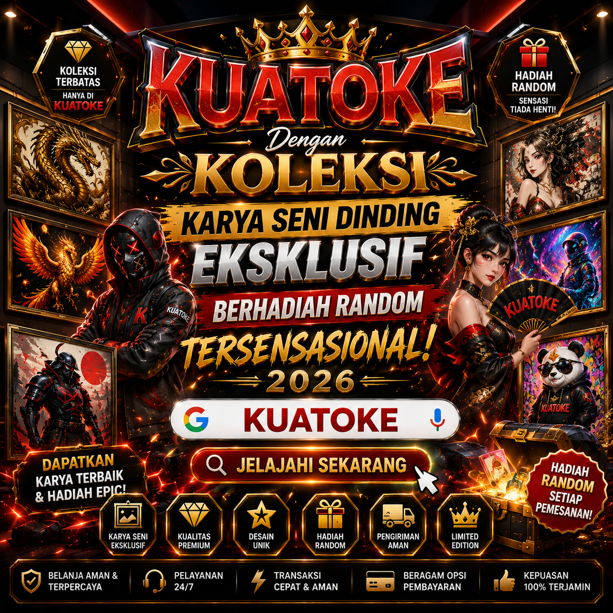 Kuatoke Karya Seni Dinding Eksklusif